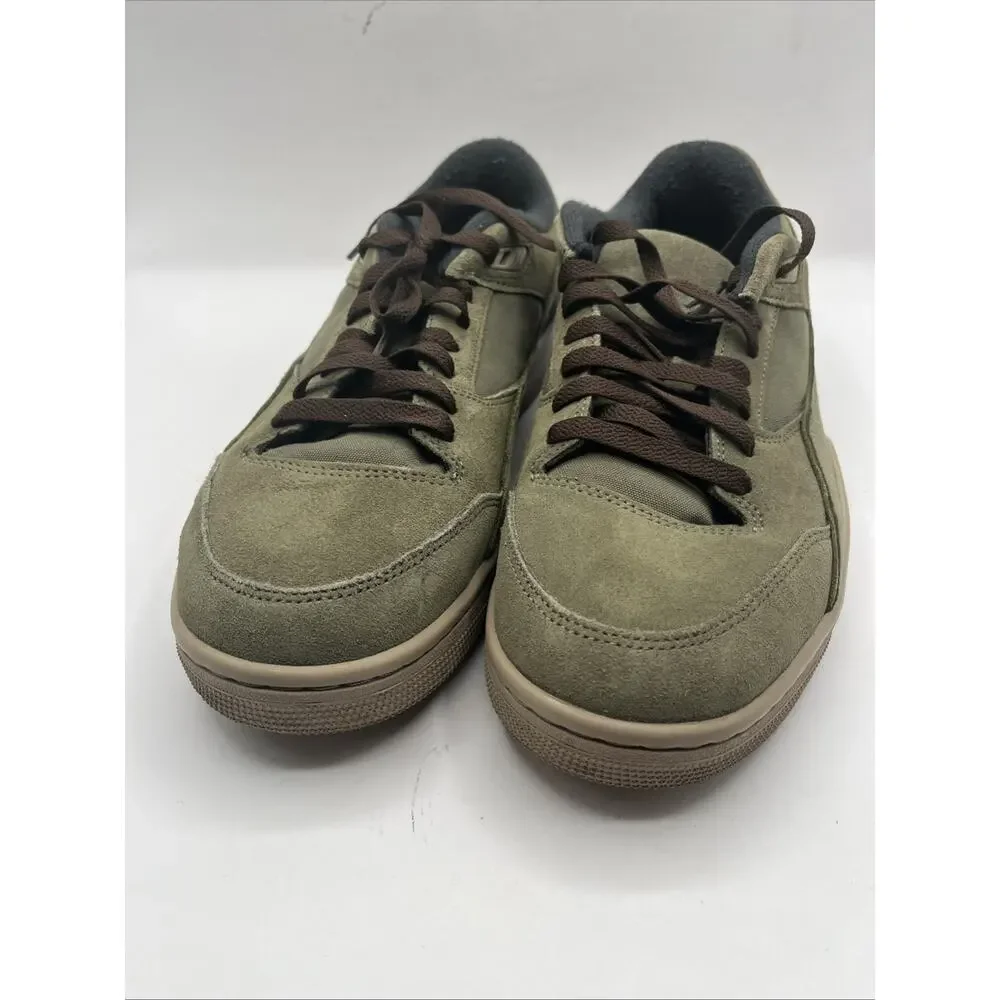 Air Jordan Flight Court Olive Khaki Suede Trainers - US 10.5 Men’s HF3255-202